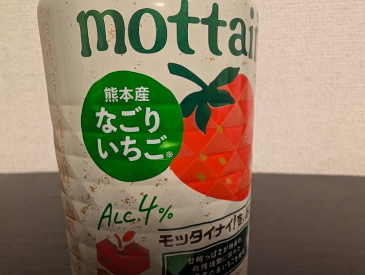 キリン氷結「mottainai なごりいちご」の缶に表示されているアルコール度数